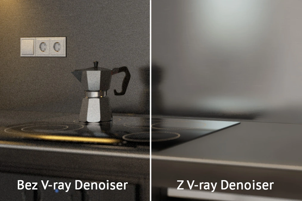 SketchUp - Vray Denoiser - Jak skutecznie odszumić render? Poradnik, tutorial - 07
